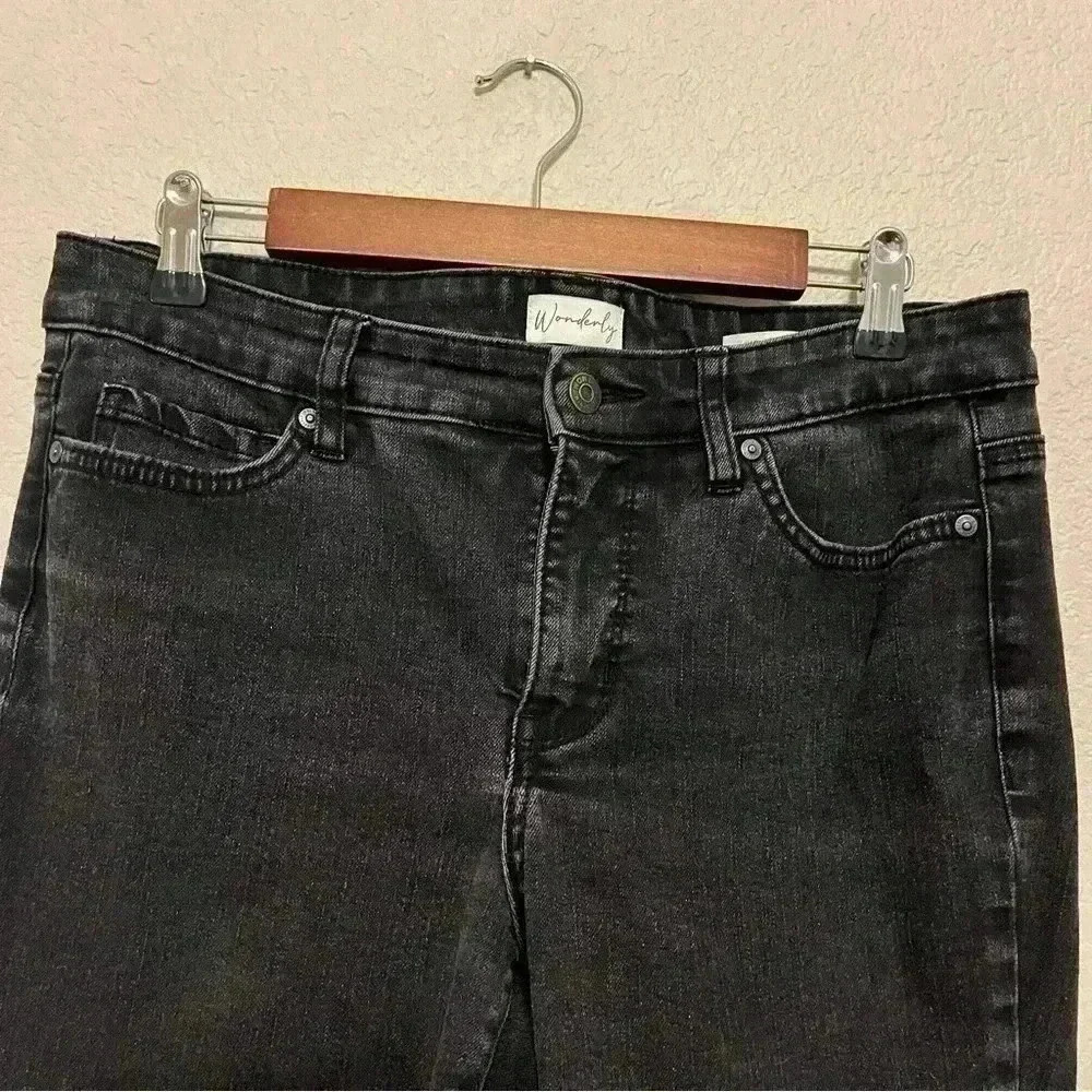 Wonderly black mid-rise skinny ankle jeans size 6R - Picture 9 of 9